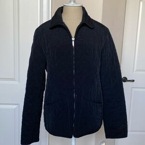 Vintage Esprit Women's M Black chore Barn Jacket Quilted Lined Preppy Acadamia